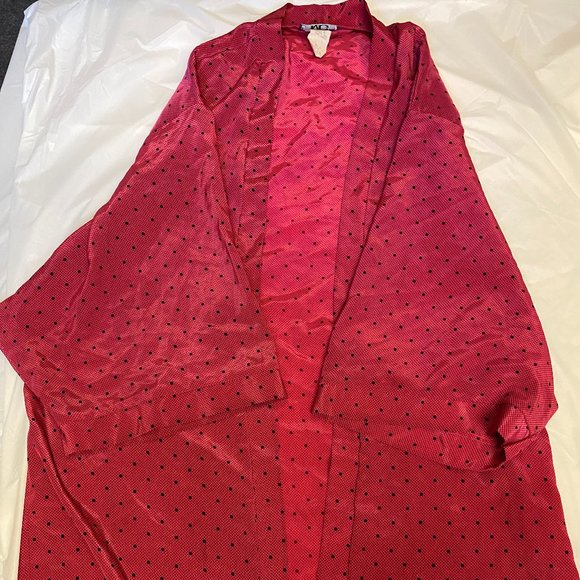 Pink & Black Polkadot Kimono - Picture 2 of 4